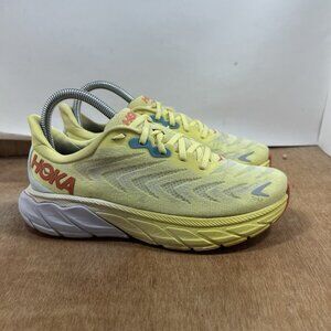 Hoka One One Arahi 6 Women Size 6.5 Running Shoes Yellow Sneakers